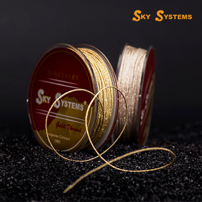 AEQB Gold and Silver Cord 0.85MM - 20 Mt/ Roll