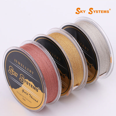 EQB - Gold and Silver Cord 0.85MM - 10 Mt/ Roll