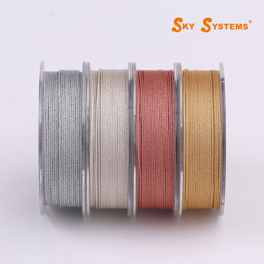 EQA- Gold and Silver Cord 0.65MM - 10 Mt/ Roll